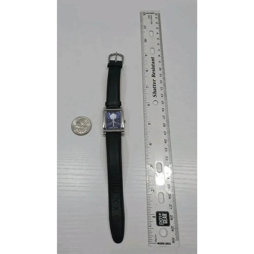 SWEDA Unisex Watch South Carolina Palmetto Logo Leather Band New Battery W285